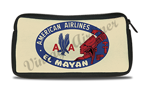 American Airlines El Mayan Bag Sticker Travel Pouch