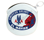 American Airlines El Mayan Bag Sticker Round Coin Purse