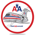 AA MD80 Old Livery Round Coaster