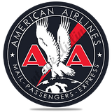 AA Mail Passenger Cargo Bag Sticker Coaster