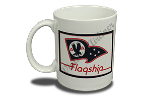 American Airlines Flagship Flag Bag Sticker  Coffee Mug