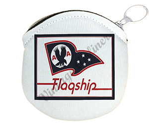 American Airlines Flagship Flag Round Coin Purse