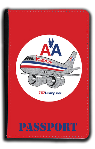 AA 767 Old Livery Passport Case