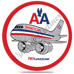 AA 767 Old Livery Round Coaster