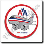 AA 767 Old Livery Square Coaster