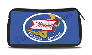 American Airlines Mercury Service Bag Sticker Travel Pouch