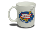 American Airlines Mercury Service Bag Sticker  Coffee Mug