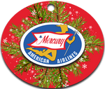AA 1950's Mercury Logo Ornaments