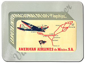American Airlines Mexico Service Bag Sticker Glass Cutting Board