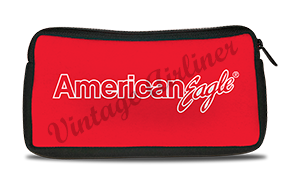 American Eagle Red Travel Pouch