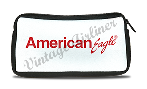 American Eagle White Travel Pouch