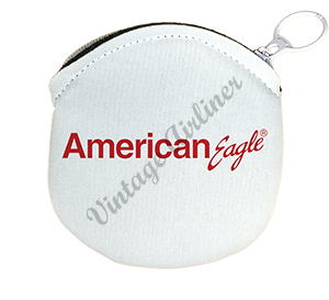 American Eagle Logo in Red Round Coin Purse