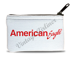 American Eagle Red Logo Bag Sticker Rectangular Coin Purse