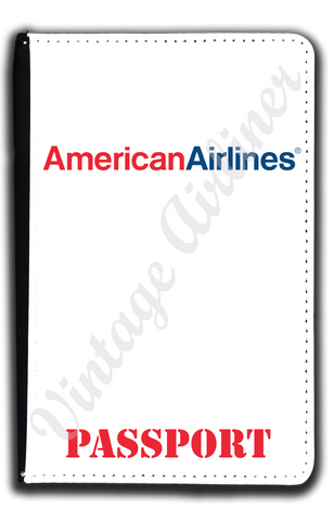 American Airlines Red & Blue Logo Passport Case