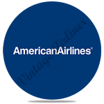 American Airlines Blue Round Coaster