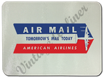 American Airlines Air Mail Sticker Glass Cutting Board