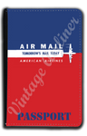 AA Air Mail Sticker Passport Case