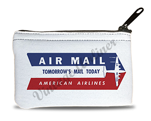 American Airlines Air Mail Bag Sticker Rectangular Coin Purse