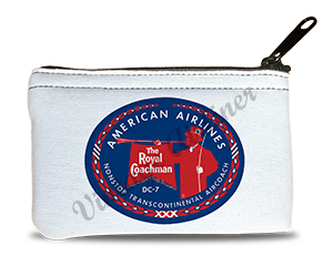 American Airlines Royal Coachman Bag Sticker Rectangular Coin Purse