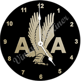 1940's AA Logo Black and Gold Wall Clock