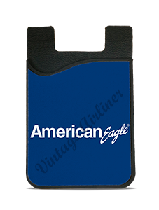 American Eagle White & Blue Logo Card Caddy