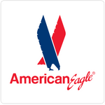 American Eagle Logo Square Coaster