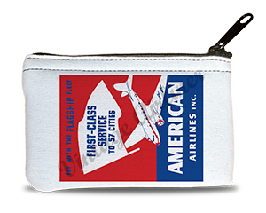 American Airlines DC-3 First Class Service Rectangular Coin Purse