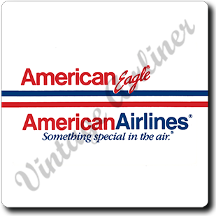 American Airline / American Eagle Logo Square Coaster