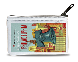 American Airlines Philadephia Flagship Vacations Brochure Cover Rectangular Coin Purse