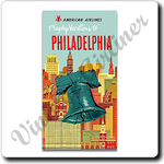 American Airlines Philadelphia AA Vacations Brochure Square Coaster