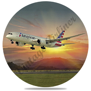 American Airlines 787 Round Coaster