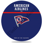 American Airlines 1930's Timetable Cover Round Coaster