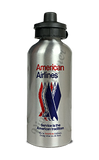 American Airlines 1970's Eagle Timetable Cover Aluminum Water Bottle