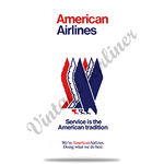 American Airlines Eagle Timetable Cover Round Coaster