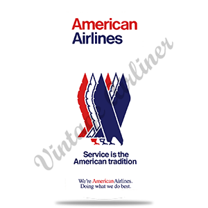 American Airlines Eagle Timetable Cover Round Coaster