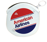 American Airlines 1980's Timetable Round Coin Purse