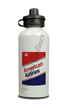 American Airlines 1970's Ticket Jacket Cover Aluminum Water Bottle