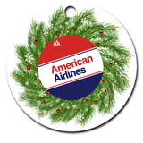 American Airlines 80's Ticket Jacket Ornaments