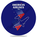 American Airlines 1930's Ticket Jacket Round Coaster