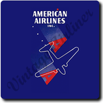 American Airlines 1930's Ticket Jacket Square Coaster