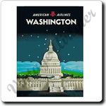 American Airlines Vacations Washington DC Brochure Cover Square Coaster