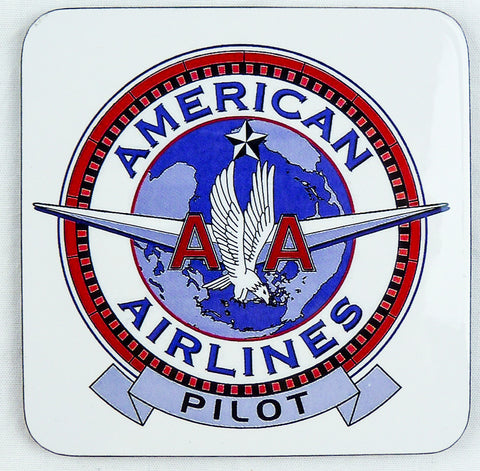 American Airlines Pilot Square Coaster