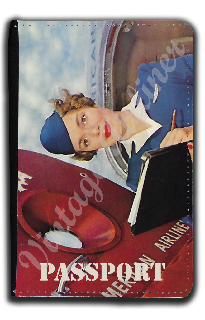 AA 1950's Flight Attendant Passport Case – Airline Employee Shop