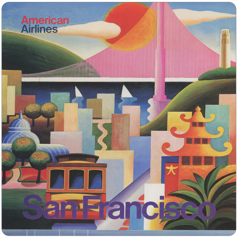 AA San Francisco Travel Poster Coaster