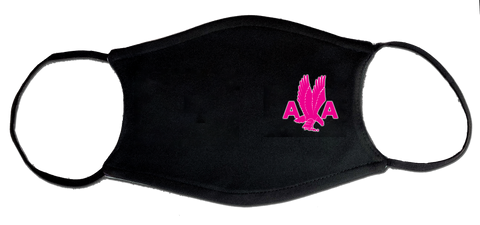 American Airlines Eagle Logo in Pink Face Mask
