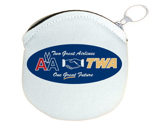 American Airlines/TWA Round Coin Purse