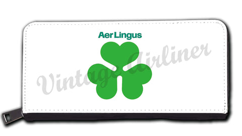 Aer Lingus Green Shamrock Logo Bag Sticker Wallet