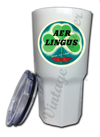 Aer Lingus Irish Air Lines Vintage Bag Sticker Tumbler