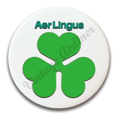 Aer Lingus Green Shamrock Logo Magnets