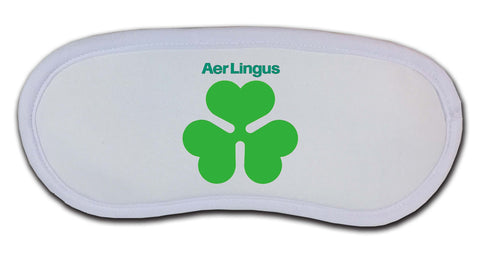 Aer Lingus Green Shamrock Logo Sleep Mask